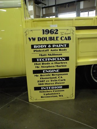 yellow van sign